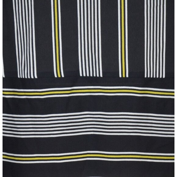 Worthington Black Striped Sleeveless Button Up Blouse Top Size XS Hi-Low Career - Picture 8 of 11